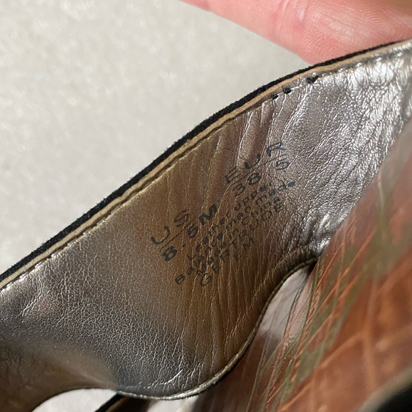 Sam Edelman Gertrude Black Suede Sandals size 8.5 - Picture 4 of 6